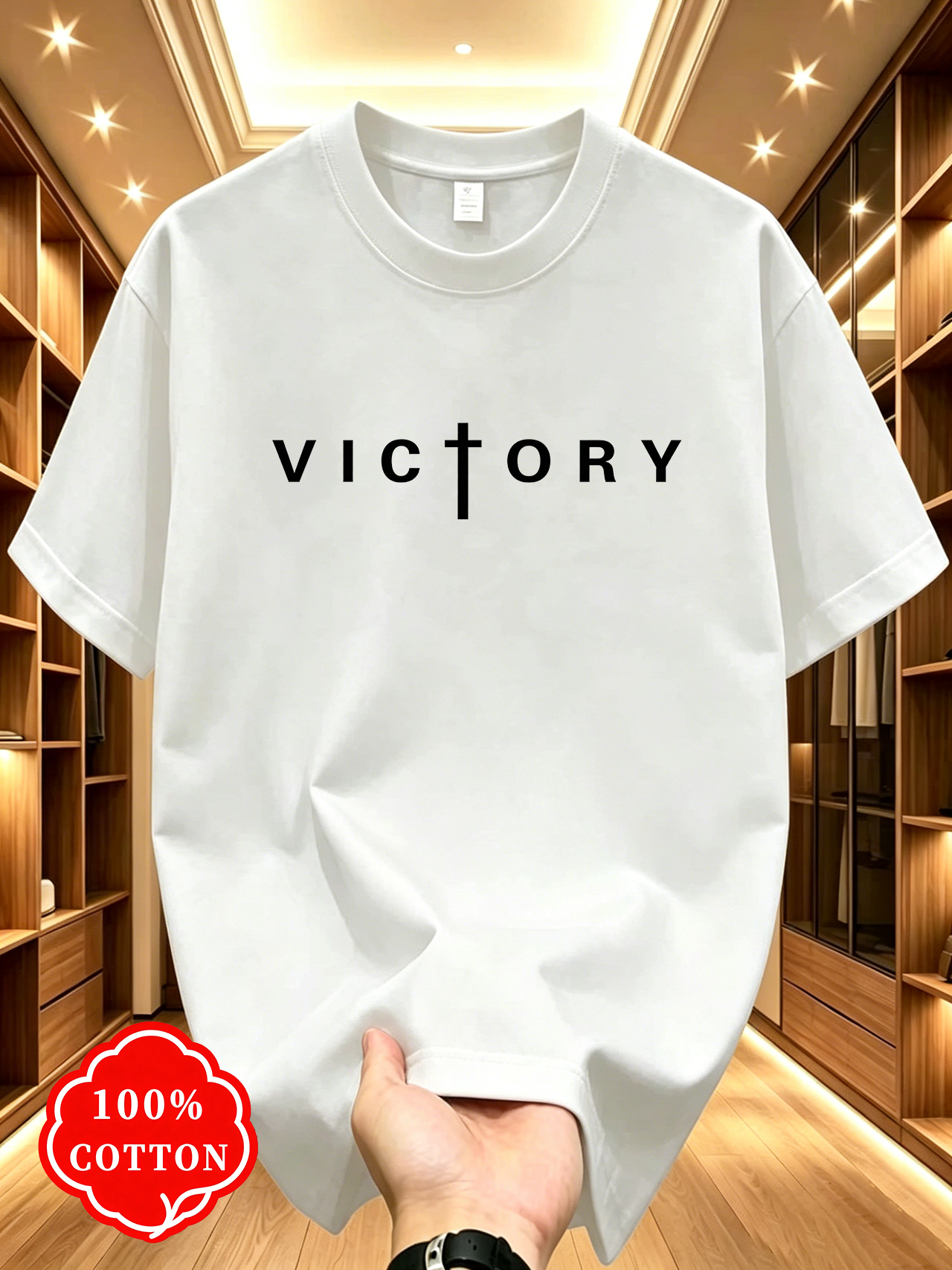 Crossfit Victory - Men’s 100% Cotton Oversized Short Sleeve