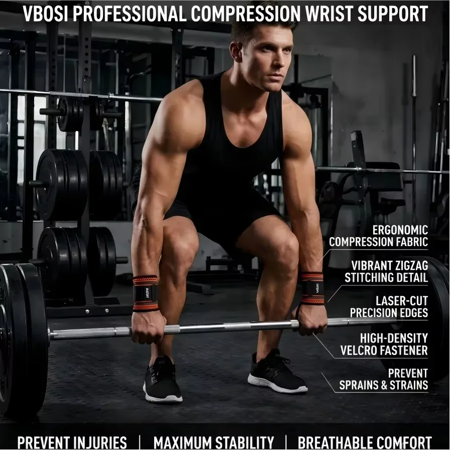 VBOSI Adjustable Wrist Wraps S - Crossfit Workout Gear recension och pris