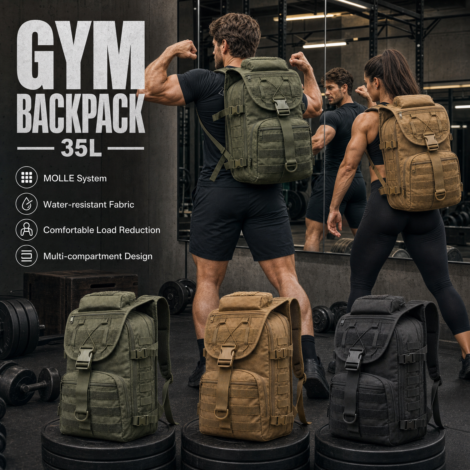 35L Gym Training Backpack for  - Crossfit Training recension och pris